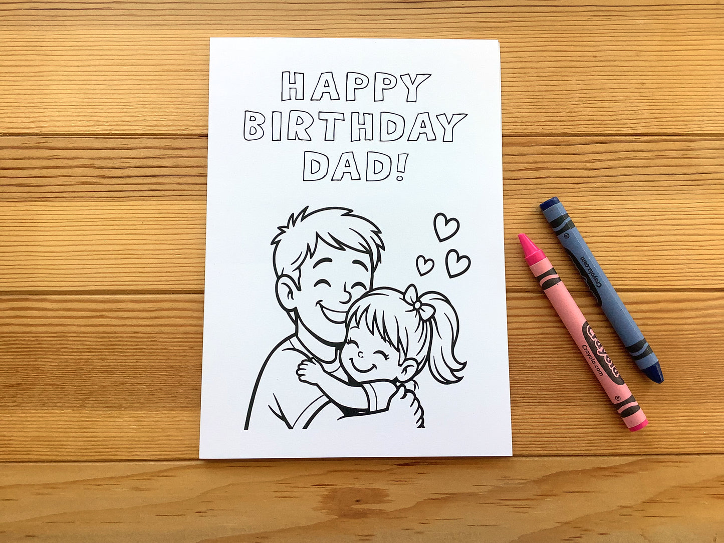 Happy Birthday~ Dad ~ Girl ~ Detailed