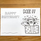 Happy Birthday ~ Mom ~ Gift Box ~ Girl